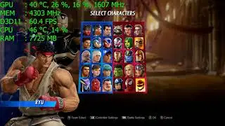 Marvel vs Capcom Infinite | GTX 1060 6GB | Intel Xeon W3690 3 46GHz