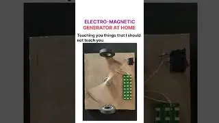 ELECTRO-MAGNETIC GENERATOR AT HOME | DIY | MDCT