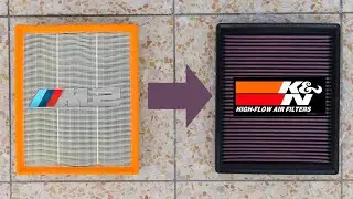 BMW M2 K&N Air Filter Sound Comparison