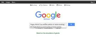 Google Scholar Reverse Engineering