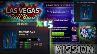 8 ball pool - Las Vegas Missions - Upgrade 15x pieces