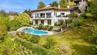 Elegante Villa mit Schwimmbad & Seeblick in Montagnola, Tessin, Schweiz, zu verkaufen