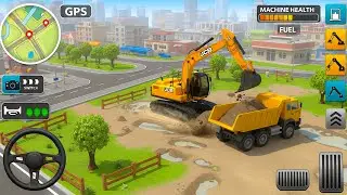 JCB Construction Simulator 3D - Real JCB Excavator Crane Game - Android Gameplay