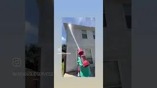 Softwashing Sidings. Red gun. Kandgsolidservice.com