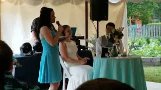 Melanie's toast for Tori and Jo Jo