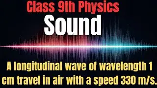 A longitudinal wave of wavelength 1 cm travel in air with a speed