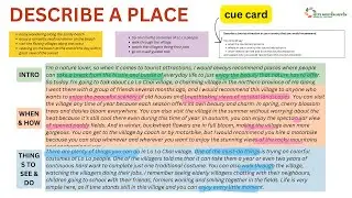 IELTS Speaking Part 2: Describe a place (FREE PDF)