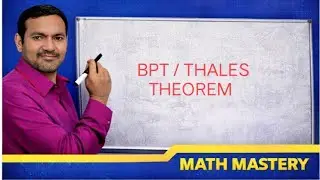 BPT |  Thales Theoram | Theoram 6.1 | Triangle| Basic proportionality Theoram #trick  #math #ckass10
