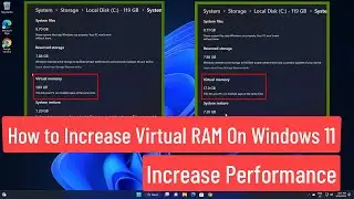 How to Increase Virtual Ram on Windows 11 | Increase Your Laptop / PC Faster and High Performance