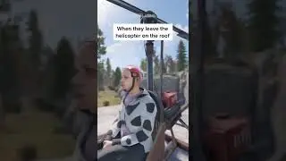 When they leave their helicopter on the roof🤣 | Rust Funny #shorts