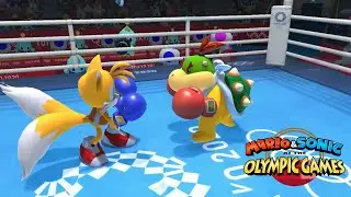 Boxing Hard Gameplay Mario & Sonic At The Olympic Games Tokyo 2020 Tails VS Bowser Jr & Blaze Silver