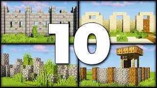 Die 10 einfachsten Minecraft Mauern 🔟 Minecraft Bauideen Crocodileandy