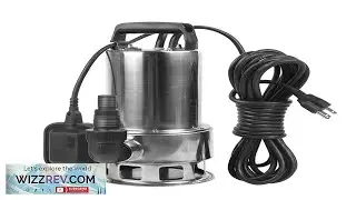 1.5HP 4250 GPH Stainless Steel Sump Submersible Clean Dirty Heavy Duty Drain