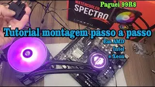 Water Cooler Ninja Spectro 1 FAN unboxing e instala&ccedil;&atilde;o AMD/Intel