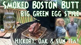 Smoked Pork Boston Butt BBQ | Big Green Egg Hickory & Oak Flavor Done Right!