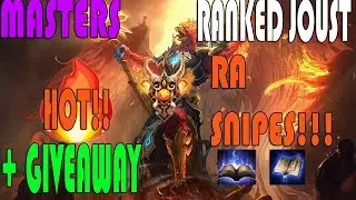 HOT RA SNIPES!! Masters Ranked Joust -SMITE