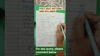 How to Prepare for HTET 2025 (Syllabus & Pattern Explained)