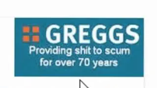 Greggs New Logo   Providing shit to scum for over 70 years