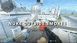 Counterstrike 2 - Easy Nuke Outside Smokes (Beginner and Advanced)