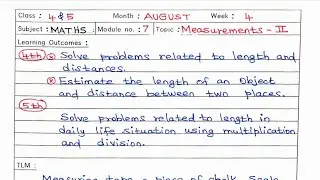 4th 5th Ennum Ezhuthum Lesson plan August 4th week download PDF