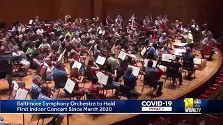 Baltimore Symphony Orchestra holds first indoor concert since 2020