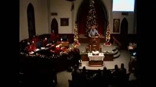 December 7, 2025, Christmas Carol sing along.  First Baptist Church, Loudonville, Ohio.