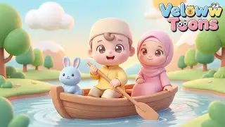 Muslim Row Row Row Your Boat | Islamic Kids Song for Toddlers & Preschool Children