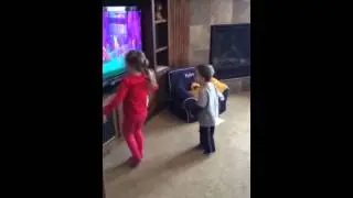 Chelsea and tyler dancing to Barbie and the secret door
