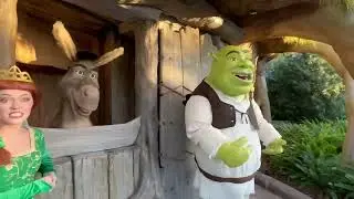 Meeting Shrek, Fiona and Donkey at Universal Orlando