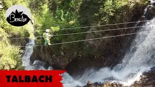35m Seilbr&uuml;cke im Zillertal: der Klettersteig Talbach (Schwierigkeit D/E)