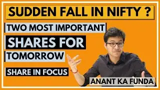 NIFTY SUDDEN FALL - REASON? | TWO SHARE IN FOCUS | NIFTY TOMORROW | INSURANCE SECTOR |