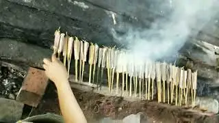 ikan asap ikan pari asap, iwak pe