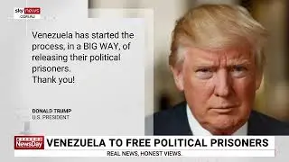 Trump announces Venezuela is in process of releasing political prisoners