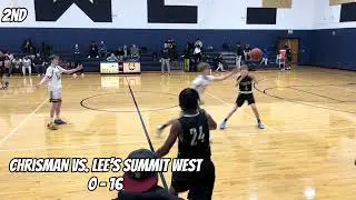 William Chrisman vs Lee&rsquo;s Summit West- C team silver - Boys basketball