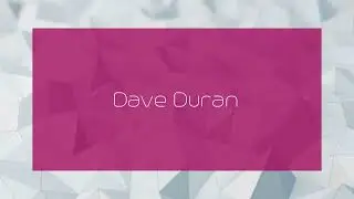 Dave Duran - appearance