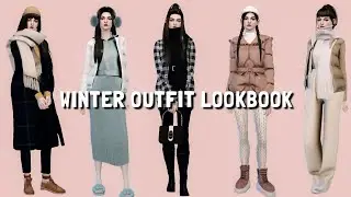 The Sims 4 | WINTER OUTFIT LOOKBOOK 2022 | + CC Links