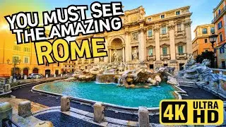 TRULY STUNNING ,Rome,Capital of Italy 🇮🇹  4K Drone Footage ROME