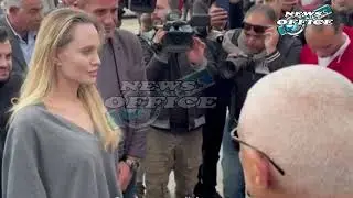 Angelina Jolie Visits Rafah Checkpoint In Egypt Calls For Continued Humanitarian Aid Access