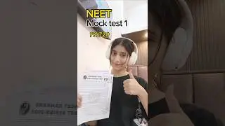 NEET mock test 1🎯 Full Syllabus 📒📕 Physics wallah 💌#minivlog #neet2025 #pw