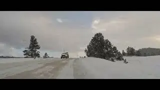 Time Lapse drive: Tarryall Rd to Teller 1 views south then back north mostly Teller County 1-9-25