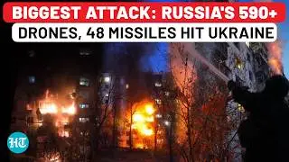 Ukraine Bombed Amid Tomahawk Demand: Russia Pummels Ukraine Mercilessly With 595 Drones, 48 Missiles
