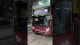 London Bus Route 145 in Heavy Snow in London 11 December 2022 #shorts