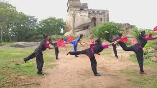 Wushu kungfu fan group event