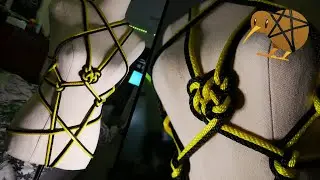Hufflepuff Inspired - Yellow and Black Full Body Tie - Shibari Improv