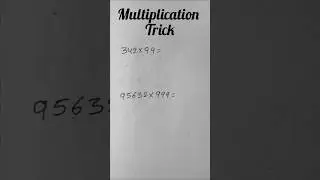 Multiplication by 9/99/999/9999#vedic maths#math tricks