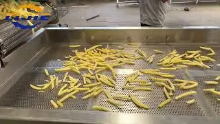 200kg/h fully automatic electric heating French fries production line real shot