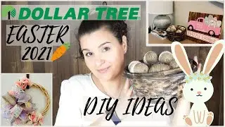 DOLLAR TREE DIY | EASTER 2021| FARMHOUSE DECOR 🐰