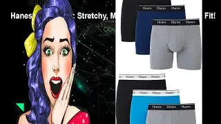Hanes Underwear: Stretchy, Moisture-Wicking, Modern Fit!