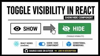 Toggle Visibility in React | Show/Hide Component using useState (Beginner Friendly)