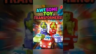They actually TRANSFORM! 🚗 Satisfying Robot Flip!# #kids